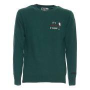 MC2 Saint Barth Grön Stickad Tröja Sweater Aw24 Green, Herr