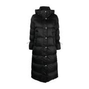 Moorer Svart Puffer & Down Coat Black, Dam