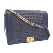 Chanel Vintage Pre-owned Laeder chanel-vskor Blue, Dam