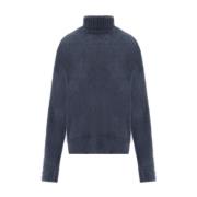 Cruna Blå Mohair Turtleneck Tröja Blue, Dam