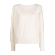 Dkny Casual Beige Tröja med Sömmade Axlar Beige, Dam