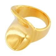 Dansk Copenhagen Guldpläterat Statement Ring Yellow, Dam