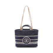 Chanel Vintage Pre-owned Canvas chanel-vskor Blue, Dam