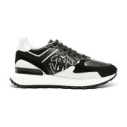 Roberto Cavalli Svart Mocka Casual Sneakers Black, Herr