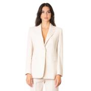 Max Mara Studio Neutral Ulljacka Set White, Dam