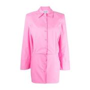 The Attico Rosa Casual Mini Klänning Pink, Dam