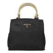 Prada Vintage Pre-owned Tyg prada-vskor Black, Dam