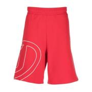 Diesel Röda Avslappnade Bomullsshorts Red, Herr