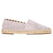 Chloé Pre-owned Pre-owned Mocka espadriller Gray, Dam