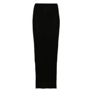 Rick Owens Casual Svart Kjole i Ullblanding Black, Dam