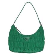 Prada Vintage Pre-owned Tyg prada-vskor Green, Dam