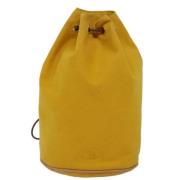 Hermès Vintage Pre-owned Canvas ryggsckar Yellow, Unisex