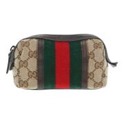 Gucci Vintage Pre-owned Canvas kuvertvskor Beige, Dam