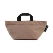 Hervé Chapelier Färgblock Nylon Toteväska Beige, Dam