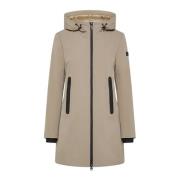 Peuterey Stilren Vinterjacka Beige, Dam