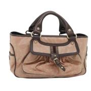 Celine Vintage Pre-owned Canvas handvskor Pink, Dam