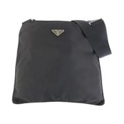 Prada Vintage Pre-owned Canvas crossbodyvskor Black, Herr