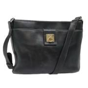 Celine Vintage Pre-owned Laeder axelremsvskor Black, Dam