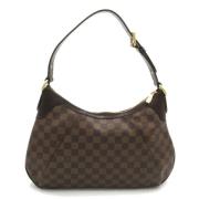 Louis Vuitton Vintage Pre-owned Canvas axelremsvskor Brown, Dam