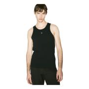 GmbH Scoop Neck Logo Tank Top Black, Herr