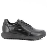 Igi&Co Svarta läder Gore-Tex sneakers Black, Herr