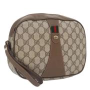 Gucci Vintage Pre-owned Laeder kuvertvskor Beige, Dam