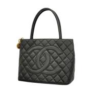 Chanel Vintage Pre-owned Laeder totevskor Black, Dam