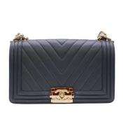 Chanel Vintage Pre-owned Laeder chanel-vskor Blue, Dam