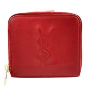 Saint Laurent Vintage Pre-owned Laeder plnbcker Red, Dam