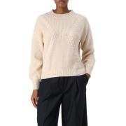 Guess Beige Sweater Serena Stil Beige, Dam