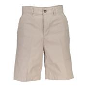 North Sails Grå Bermuda Shorts med knapp och dragkedja Gray, Herr