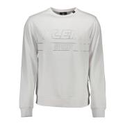 Plein Sport Vit sweatshirt med lång ärm och tryck White, Herr