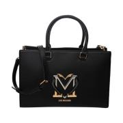 Love Moschino Svart Maxi Logo Väska Black, Dam