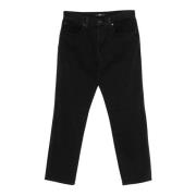 7 For All Mankind Raka Straight Jeans Black, Dam