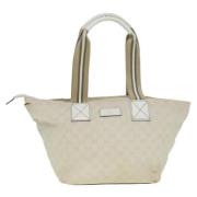 Gucci Vintage Pre-owned Canvas gucci-vskor White, Dam