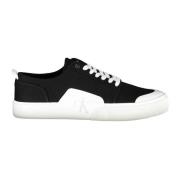 Calvin Klein Sportiga Svarta Sneakers med Kontrastdetaljer Black, Herr