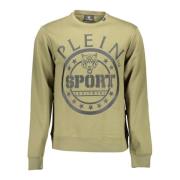 Plein Sport Grön Långärmad Rundhalsad Sweatshirt Green, Herr