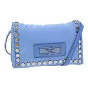 Prada Vintage Pre-owned Nylon prada-vskor Blue, Dam