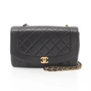 Chanel Vintage Pre-owned Laeder crossbodyvskor Black, Dam