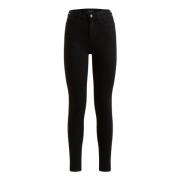 Guess Svarta Skinny Jeans 1981 Black, Dam