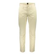 Hugo Boss Beige Tapered Fit Byxor med Logo Beige, Herr