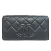 Chanel Vintage Pre-owned Laeder plnbcker Gray, Dam