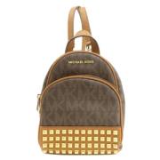 Michael Kors Pre-owned Pre-owned Canvas ryggsckar Brown, Dam