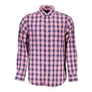 Gant Blå Långärmad Skjorta Button Down Multicolor, Herr