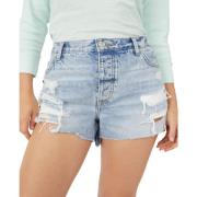 Free People Vintage denim shorts med slitningar Blue, Dam