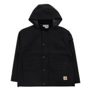 Carhartt Wip Svart Nylon Canvas Jacka Black, Herr