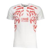 Cavalli Class Kortärmad Herr Vit T-shirt White, Herr