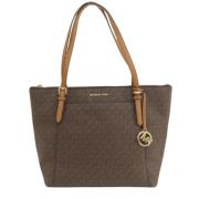 Michael Kors Pre-owned Pre-owned Canvas axelremsvskor Brown, Dam