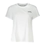 Patrizia Pepe Kortärmad Bomull Logo Broderad T-shirt White, Dam