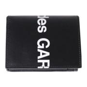 Comme des Garçons Svart Logotyp Bi-fold Plånbok Kortplatser Black, Uni...